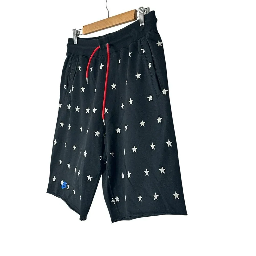 Nike Shorts Mens Médium NSW World Cup Stars Tech‎ Fleece Black 4th Of July - Picture 4 of 7